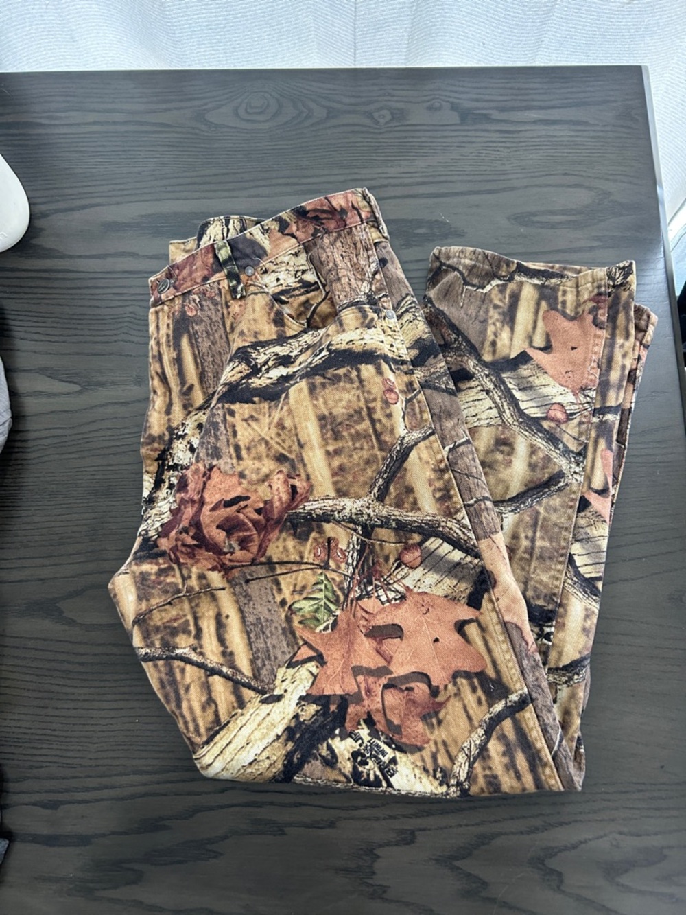 Wrangler Men's Realtree-Style Brown Camo Cargo Pants